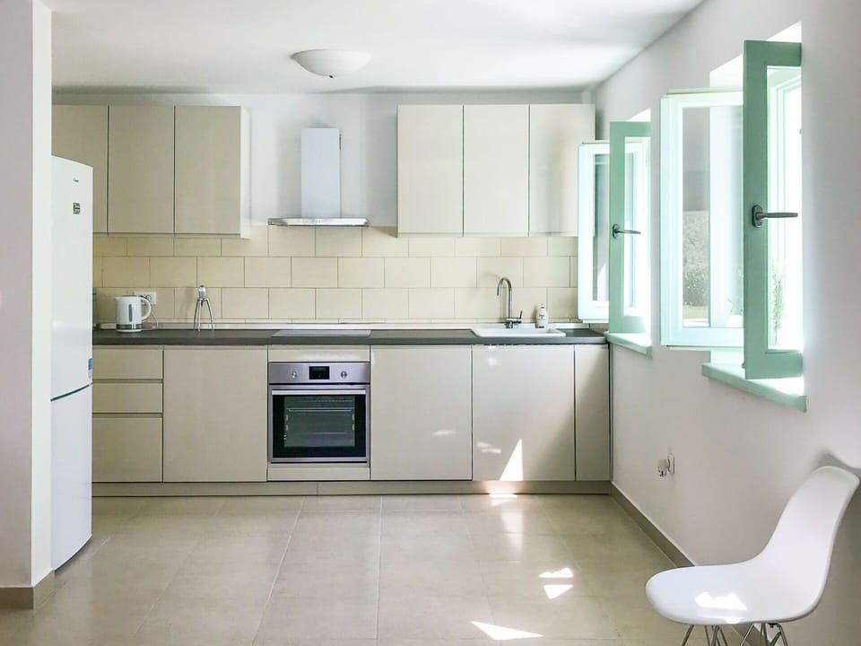 Kitchen, Flooring, Kitchen Appliance, Countertop, Interior Design, Cabinetry, Furniture, Major Appliance, Floor, Wood