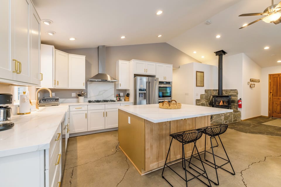 Remodeled Kitchen With Oversized Island