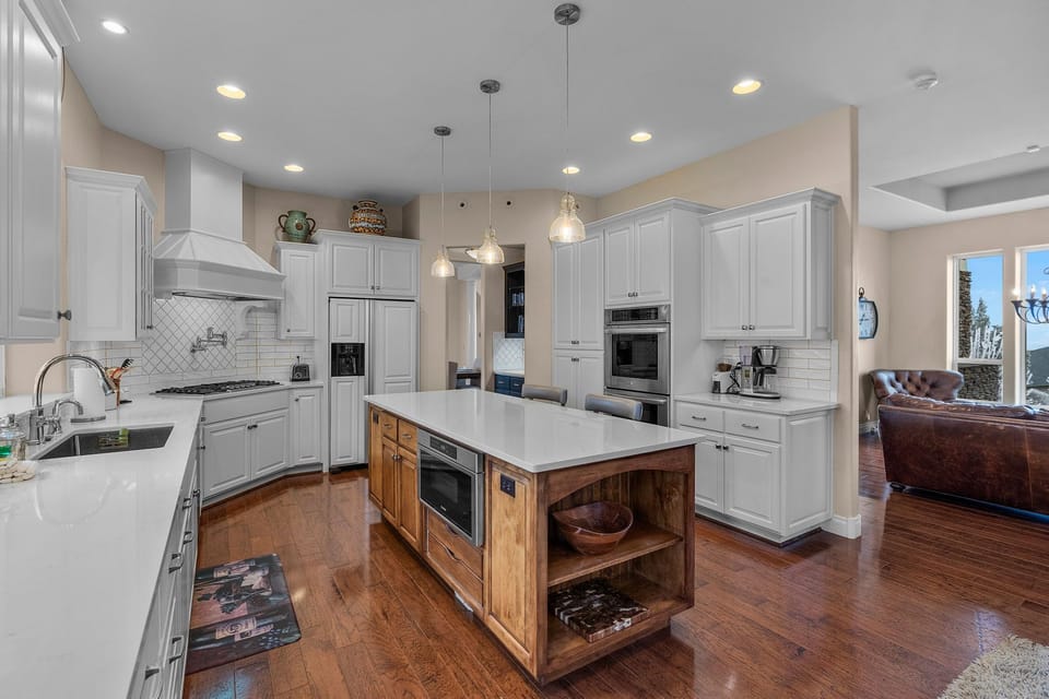 Well appointed kitchen with island