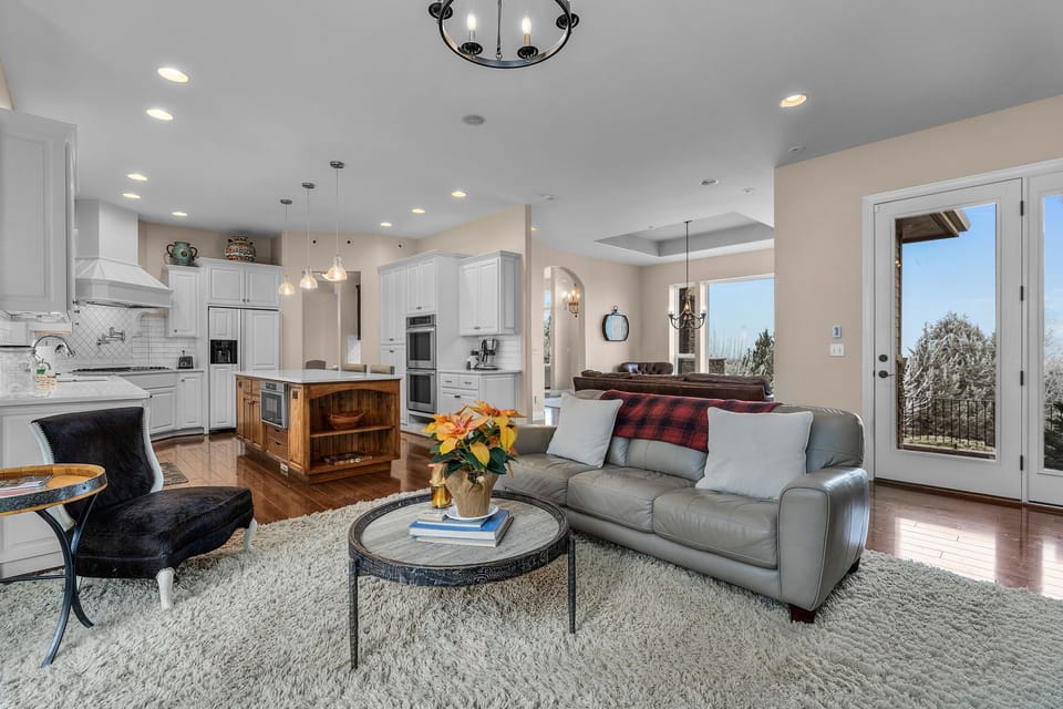 Comfy seating in family room