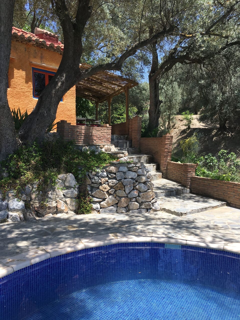 Orange house, patio and pool 