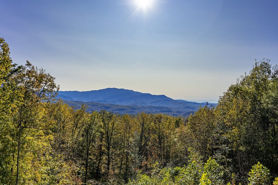 Mountain view from Grizzly's Den cabin