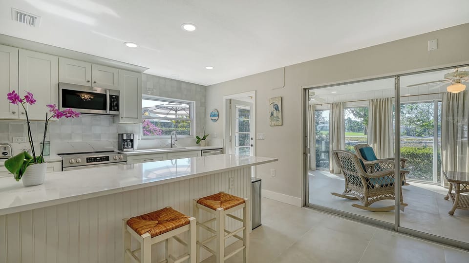 Back door into kitchen
