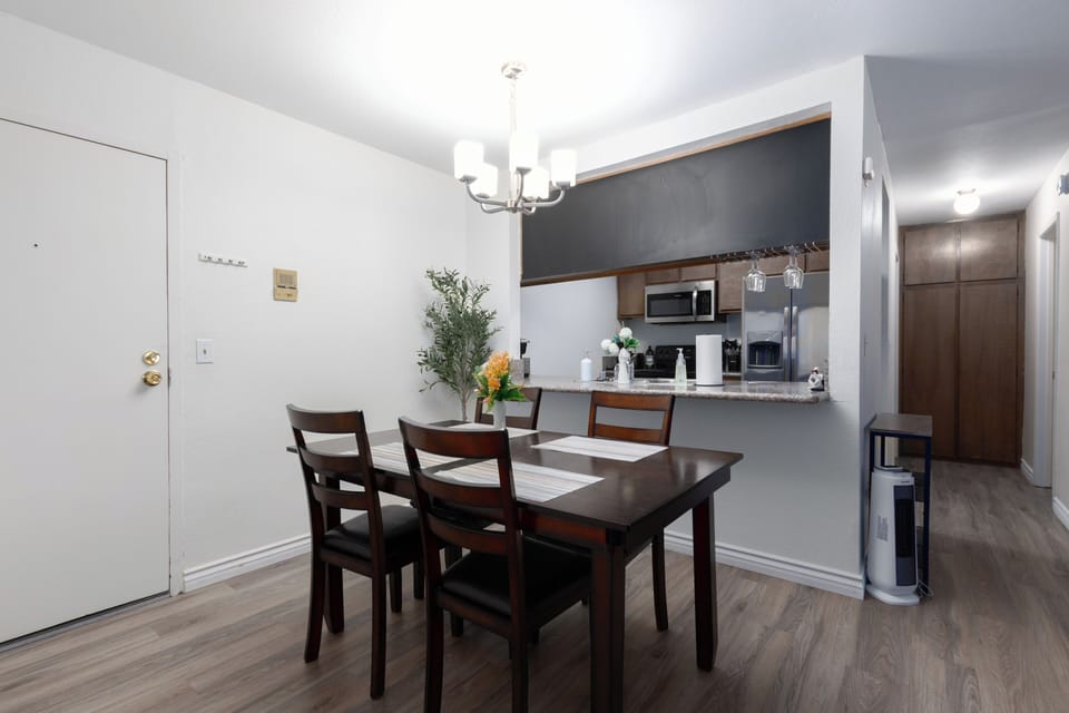 Wooden Dining Table Area