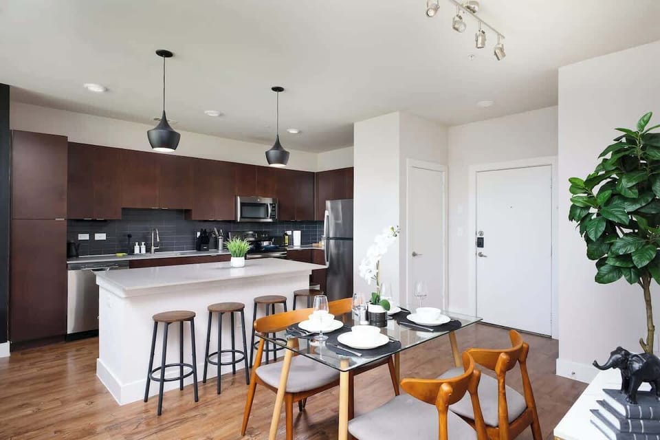 Invite Friends or Family to Dine Together in this Space for Four