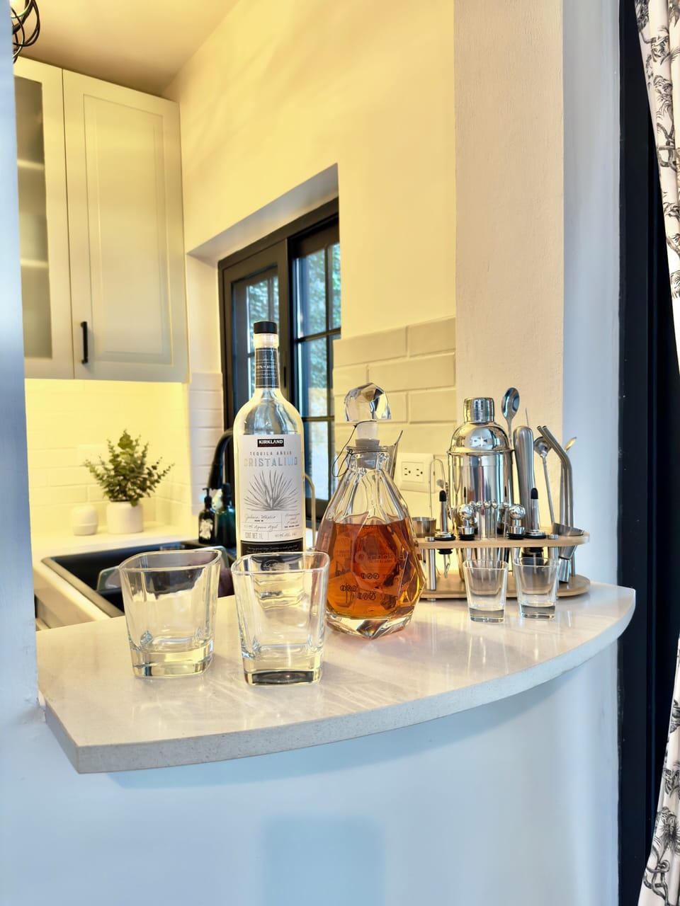 Pour yourself a good mixed drink or glass  of wine.Alcohol not included.