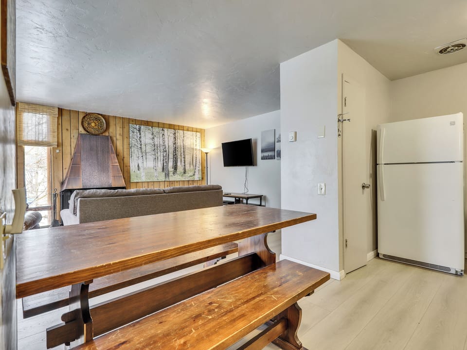 View of the dining room area