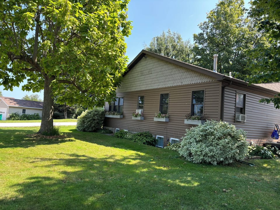 Front yard of the property.