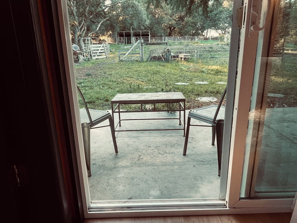 Private patio off main bedroom