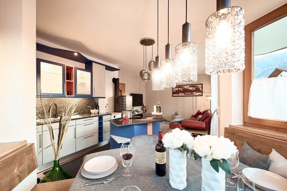 Open-plan living & kitchen – bright, cozy, and fully equipped.