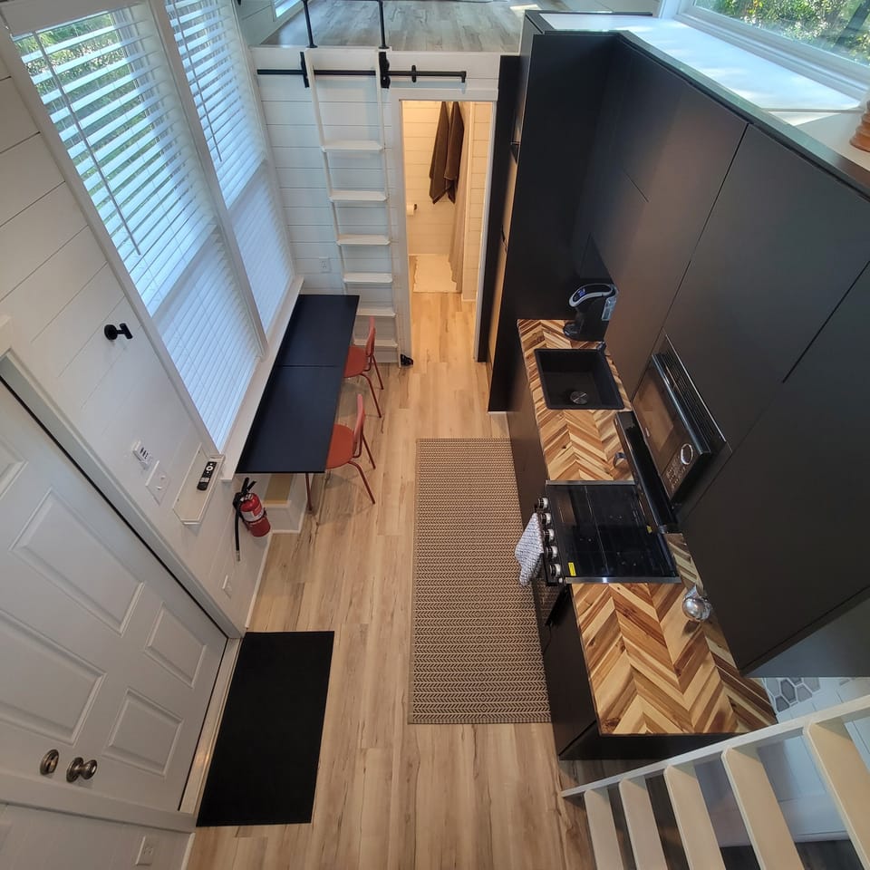 Overhead of Kitchen/Dining area