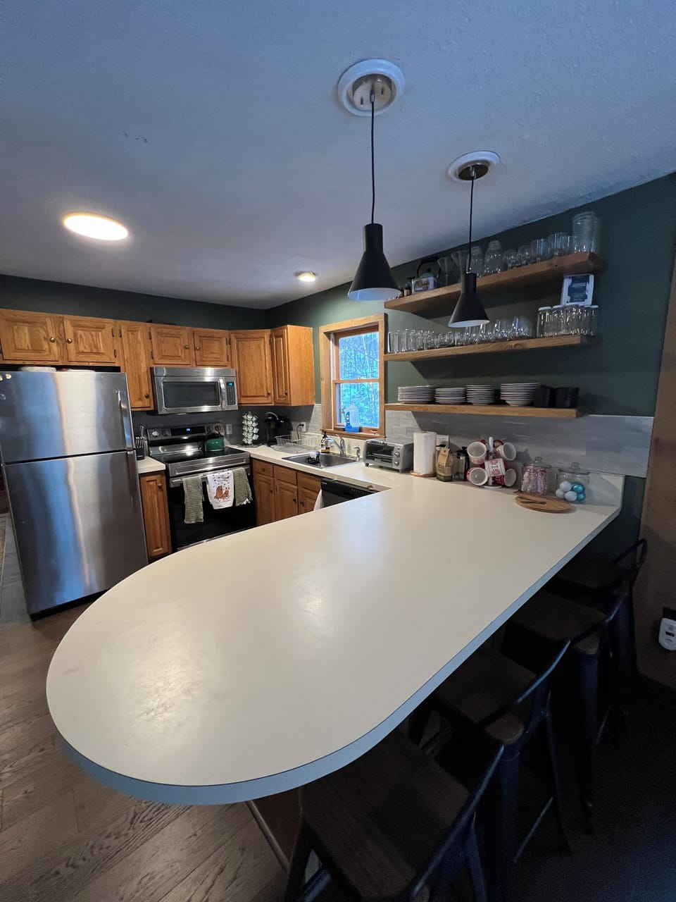 The kitchen is well stocked and coffee is available for guests