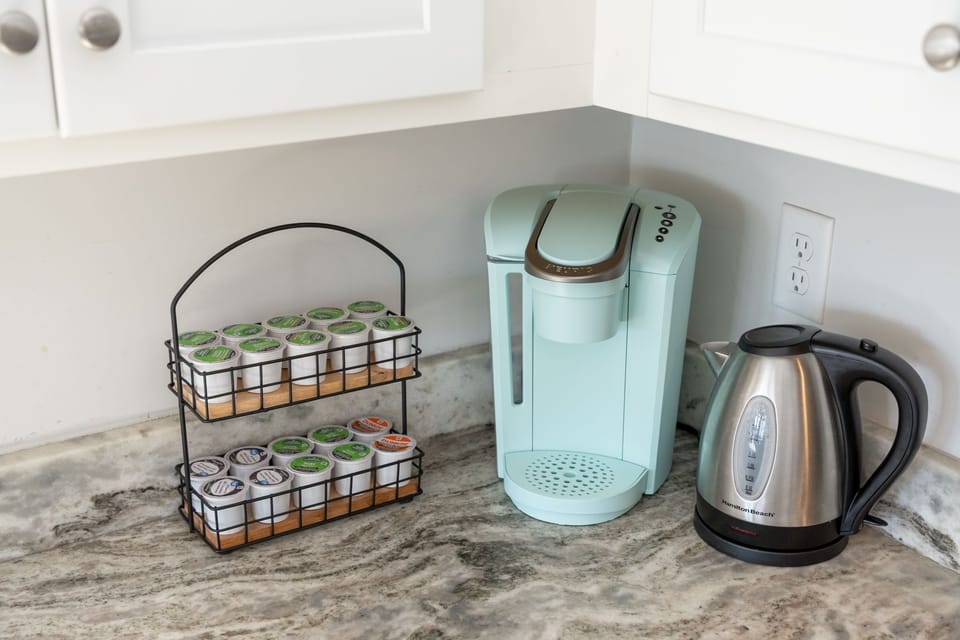 K-cups, Creamer, Sugar - Ready for that morning coffee!