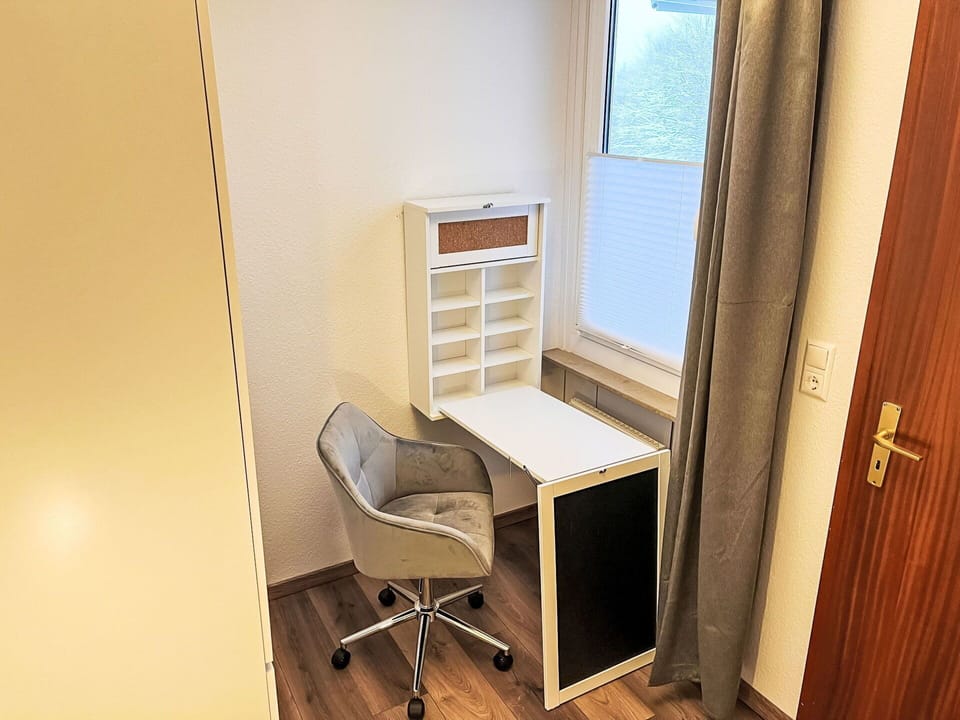 Furniture, Wood, Flooring, Floor, Interior Design, Computer Desk, Desk, Table