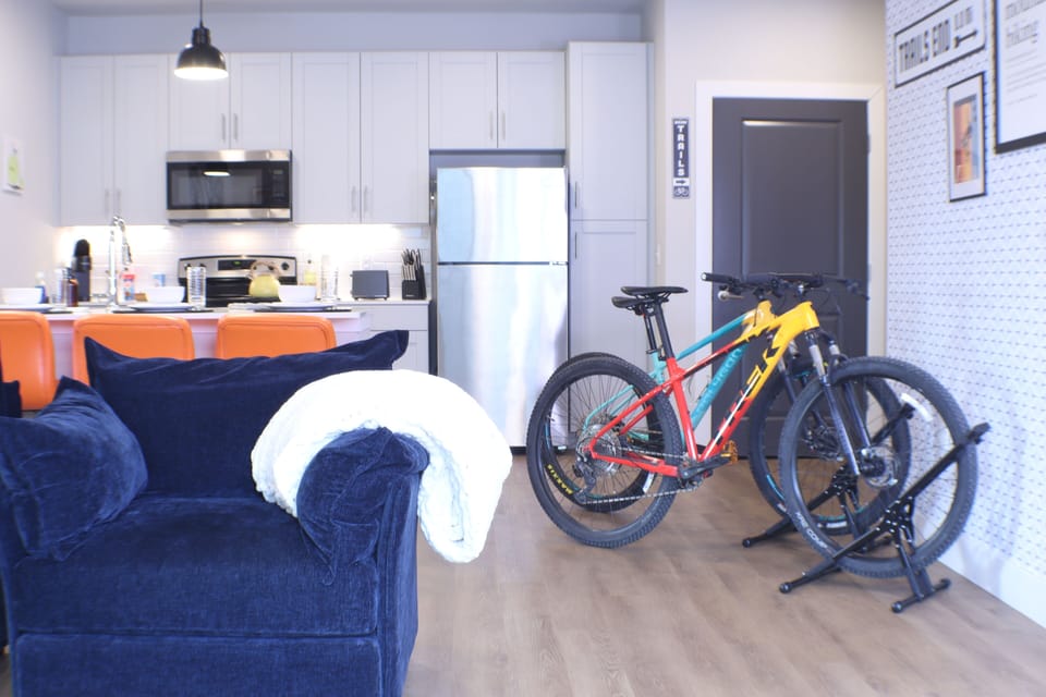 Your Bike can Stay the Night Here too! "Bikes for picture only!"