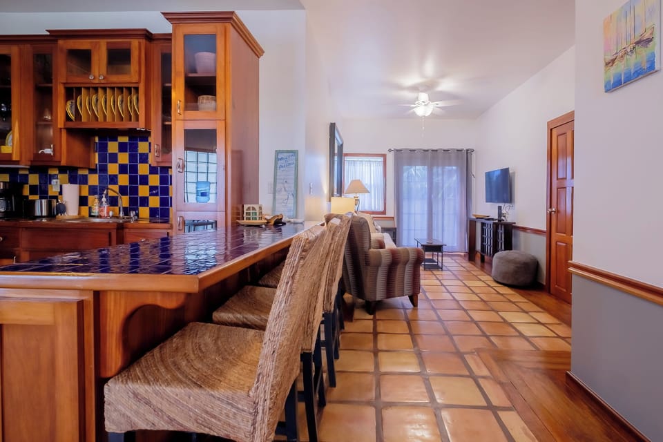 Walk way to living room