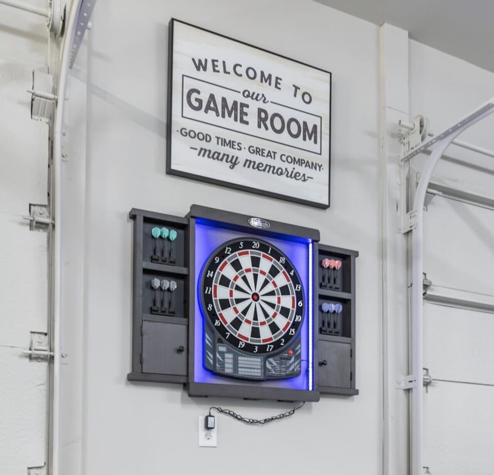Enjoy our NEW game room featuring foosball, shuffle board, pop-a-shot, and a large seating area to watch TV
