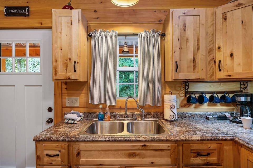 Indoors, Sink, Sink Faucet, Hardwood, Kitchen
