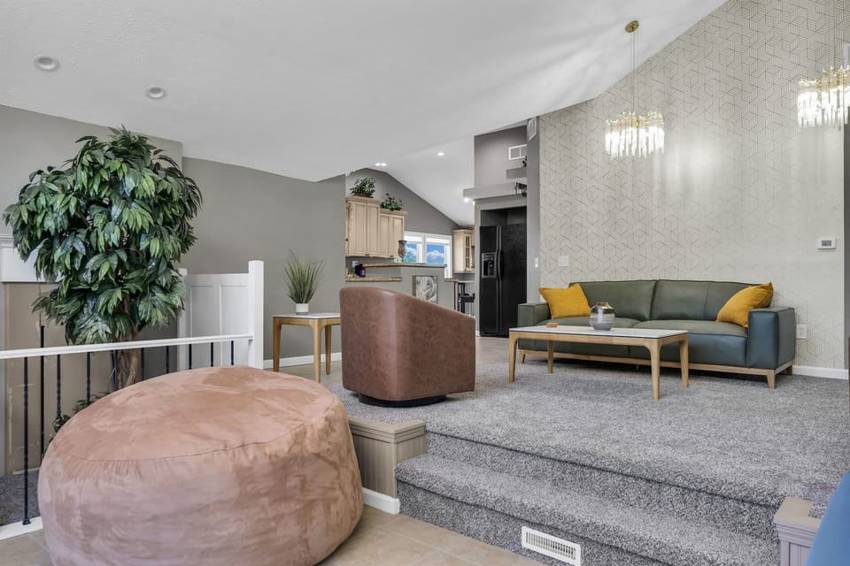 Everyone will find a place to gather and relax with all the seating choices