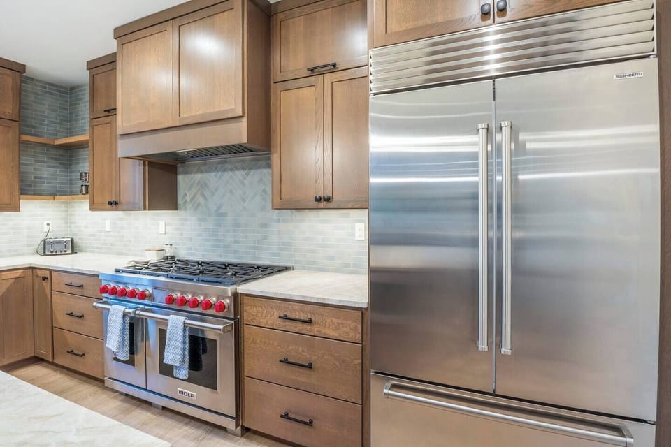 Our Wolf range and double oven are waiting if you choose to cook