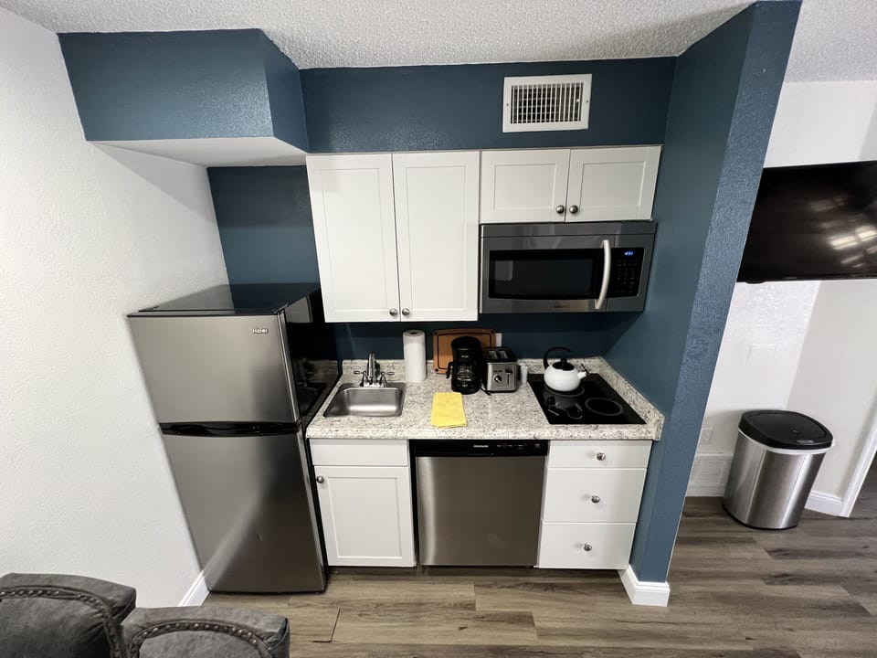 Fully stocked with the basics to whip up a home-style meal.