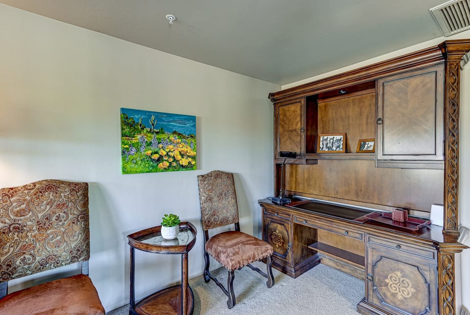 Bedroom #1 | Reading corner and antique desk