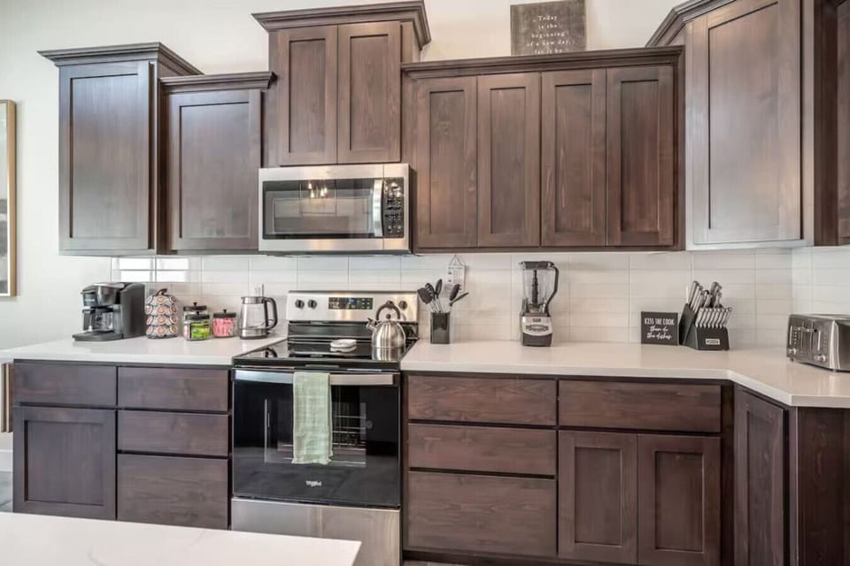 With high end appliances and all of the kitchen tools you need!