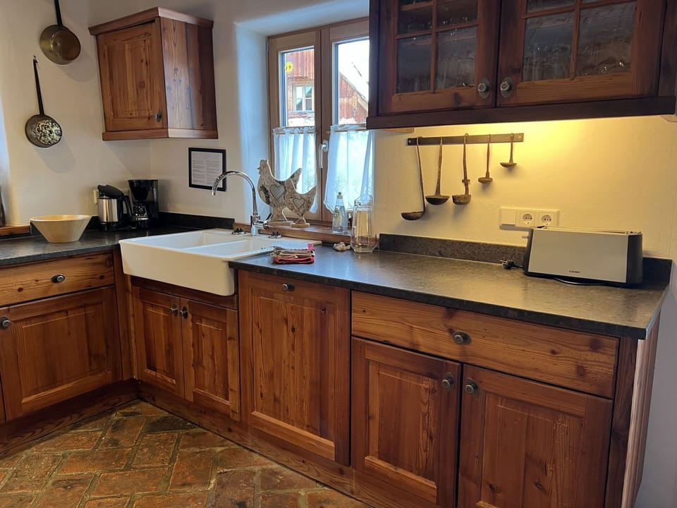 Cabinetry, Furniture, Countertop, Wood, Flooring, Kitchen, Drawer, Cupboard, Kitchen Sink, Interior Design