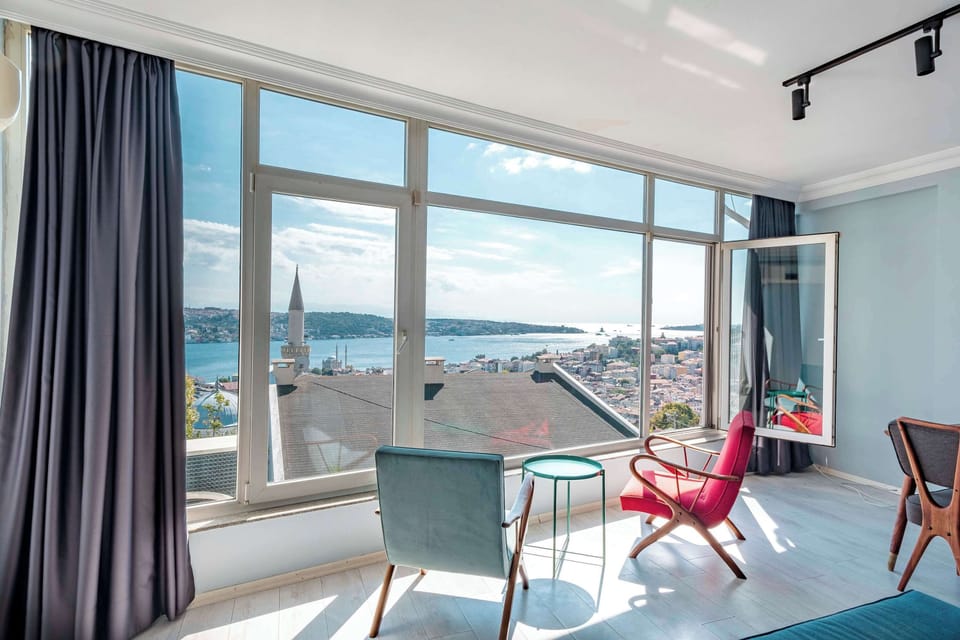 The sea view from living room