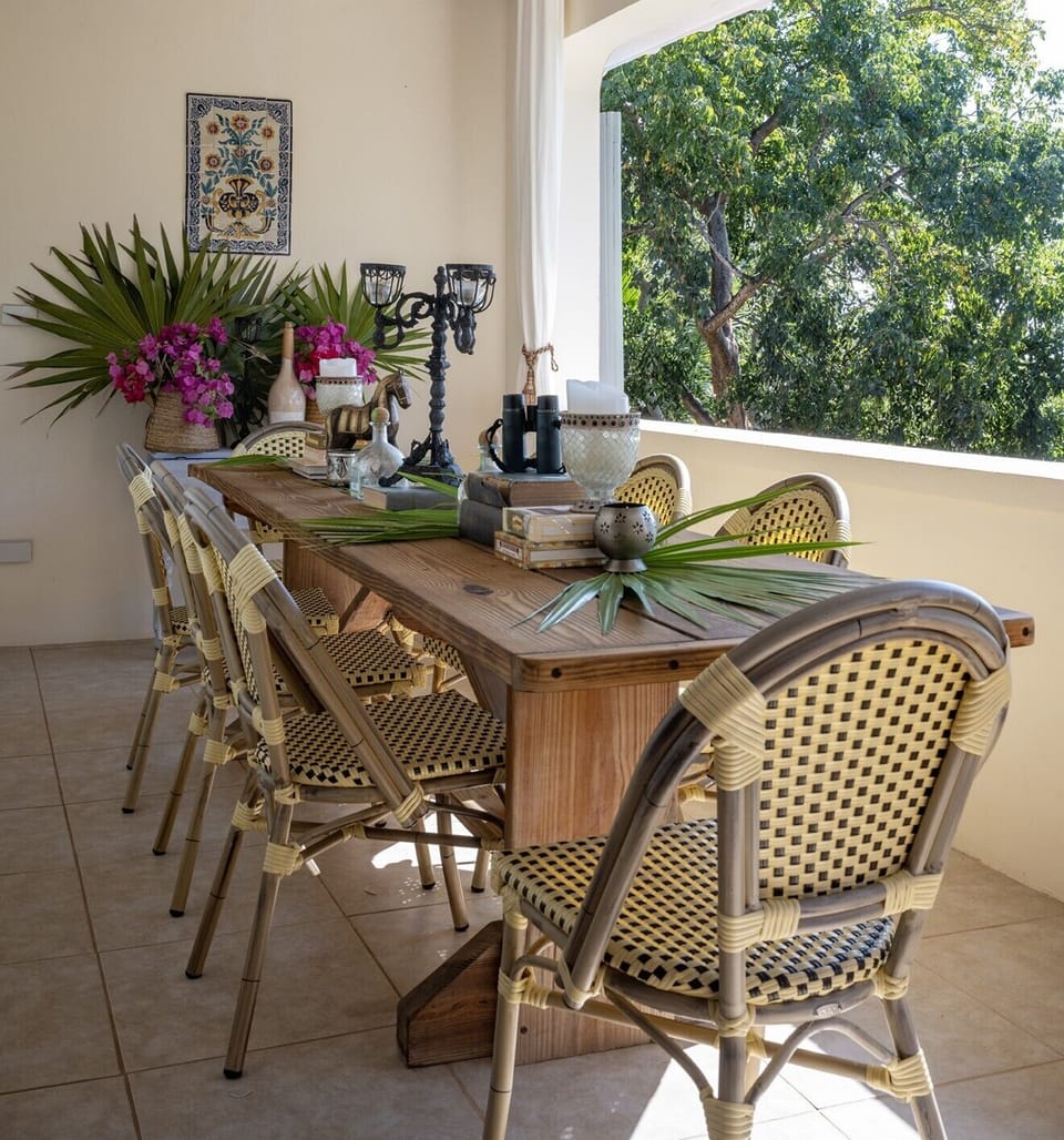 Terrace overlooking Governors Harbour.