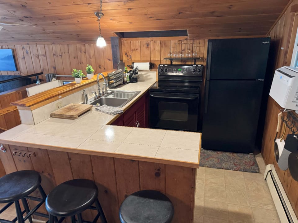 Whip up your favorites in a fully equipped and inviting kitchen space.