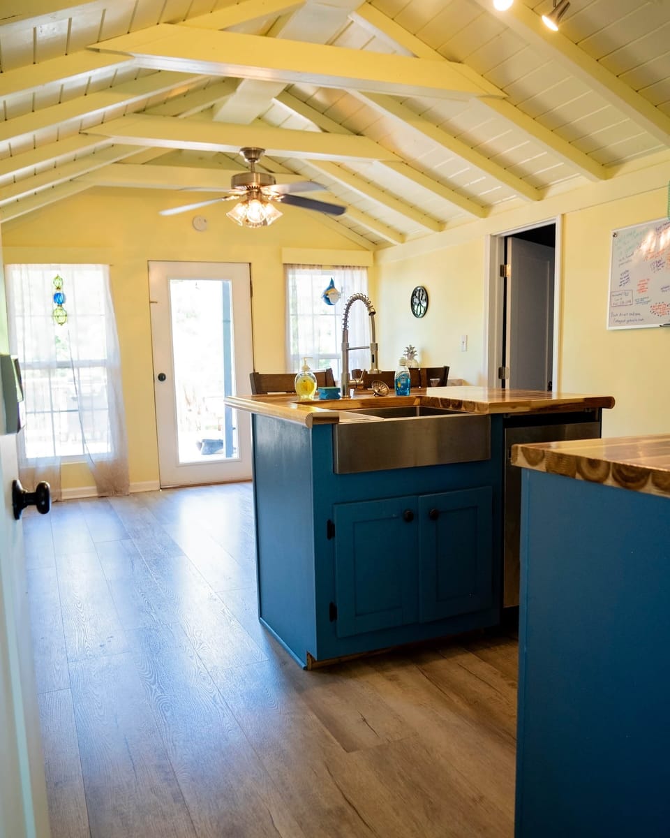 clean modern kitchen layout
