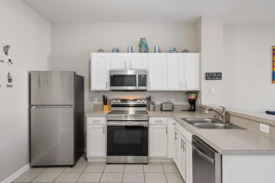 Stainless steel appliances. 
