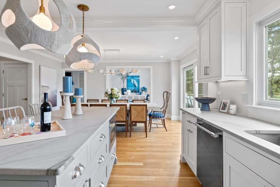 Looking back towards the dining and living areas