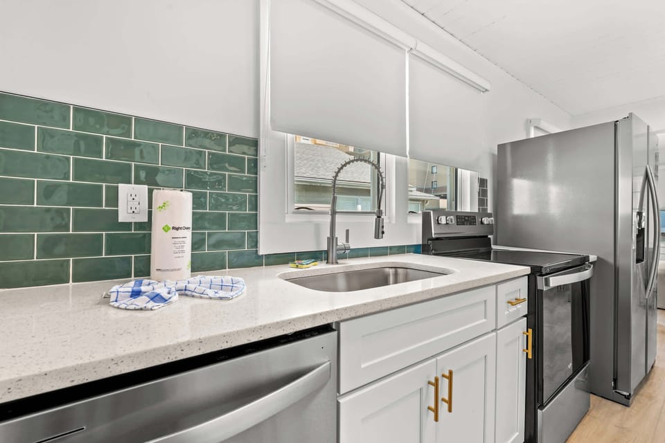 Fully stocked kitchen