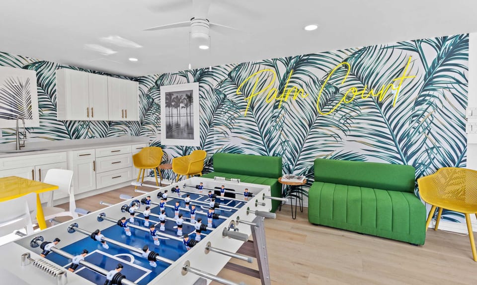 Don’t forget to spend time in our cozy lounge area, ideal for unwinding, socializing, or enjoying a fun game of foosball!