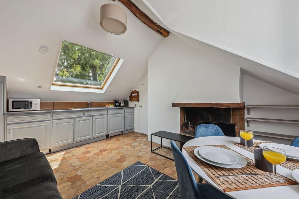 The open-plan living, kitchen and dining area