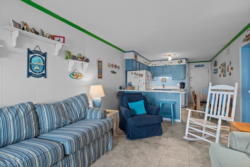 Open Living Area & Kitchen
