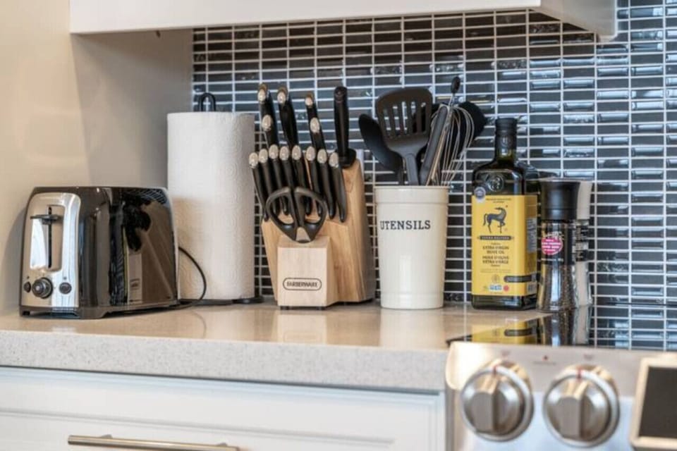 As you step into the kitchen, the clean lines and functional design make you eager to start cooking your favorite dishes.
