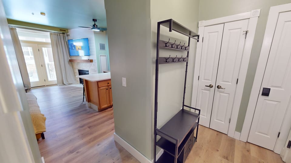 Floor, Flooring, Indoors, Hardwood, Door