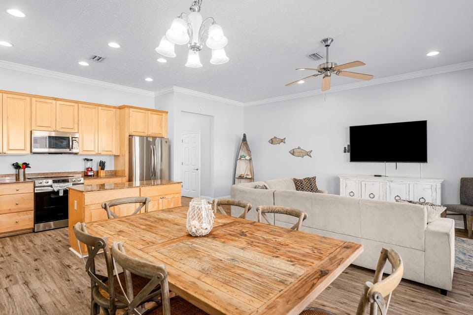 Enjoy the breezy, open layout of the main-floor living spaces
