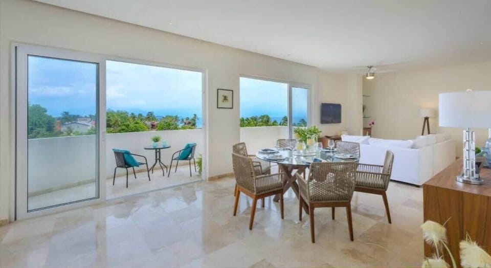 Enjoy a spacious, luminous, open floor plan with lovely views
