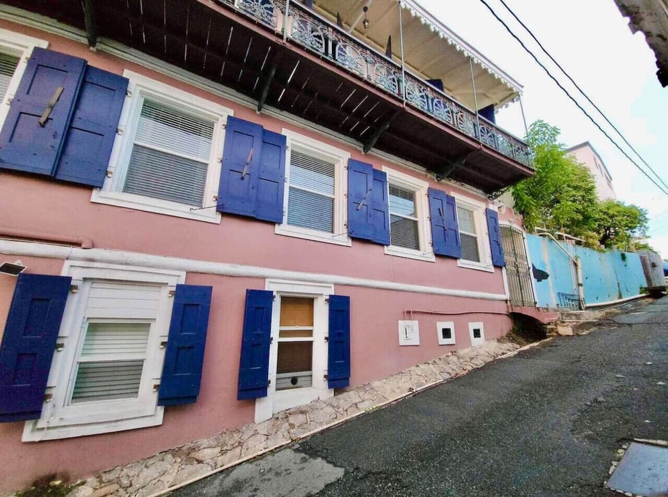 Front of the Building - Entrance is up the stairs on the left side of the building.