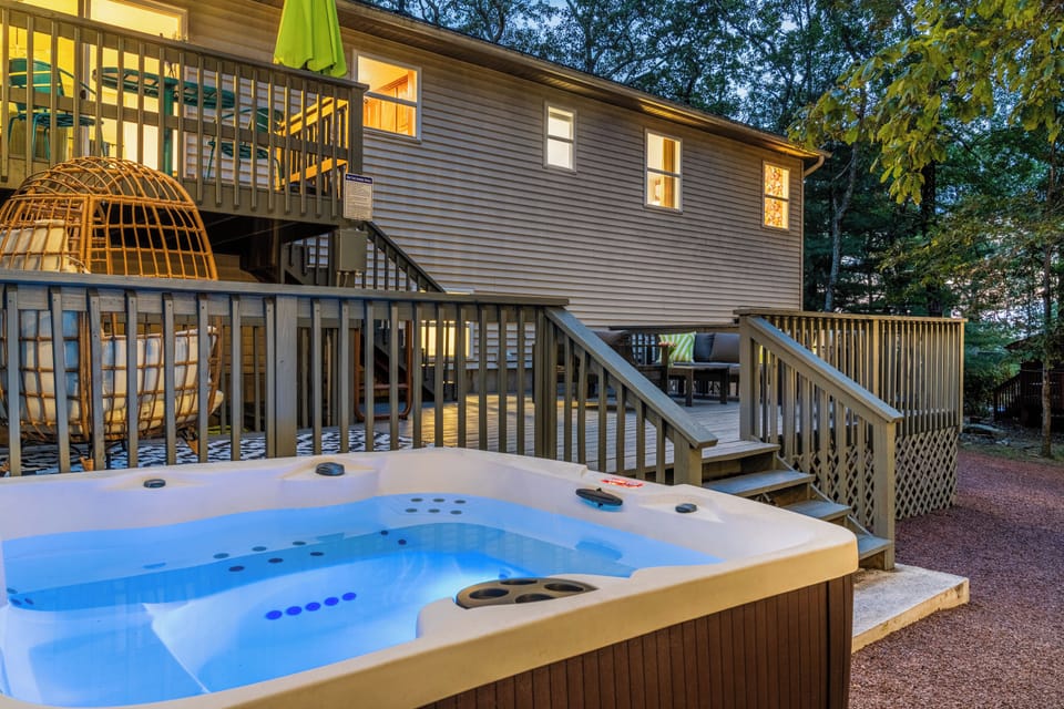 Relax after a long day of playing in the Poconos