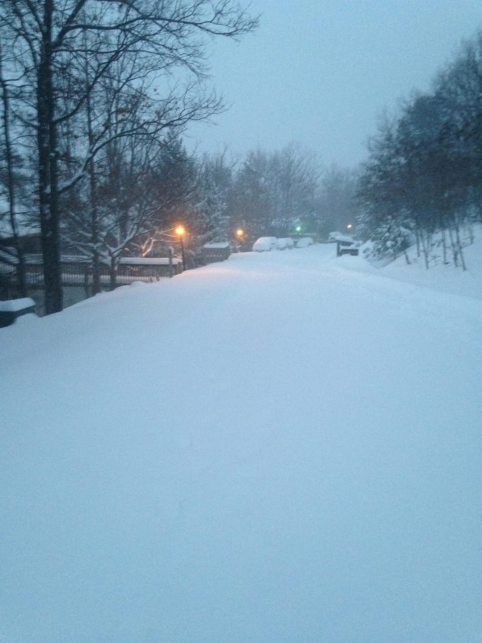 View down the street