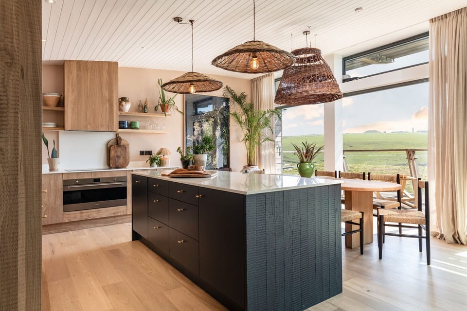 Kitchen at Winnow, The Village, Watergate bay, Cornwall, self catering with Beach Retreats.