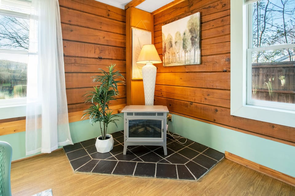 Cozy electric fireplace