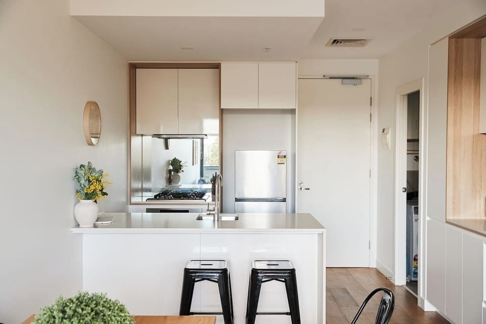 The kitchen is immaculately appointed with everything you need to prepare home-cooked meals.