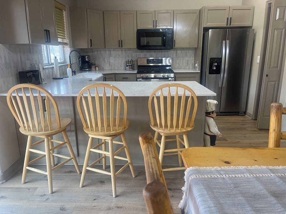 Upstairs kitchen area