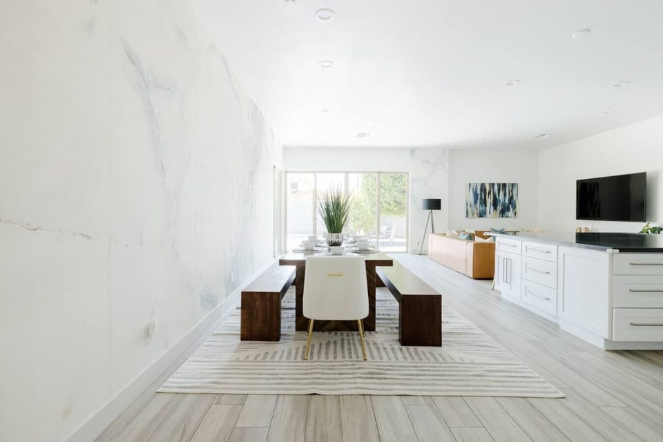 Dining area at the 1st house.